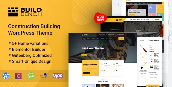 Buildbench v1.8 - Construction Building WordPress Theme