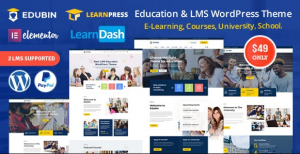 Edubin - Education LMS WordPress Theme v6.6.0