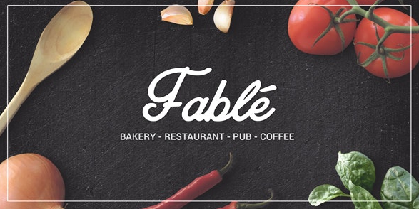Fable v1.2.7 - Restaurant Bakery Cafe Pub WordPress Theme