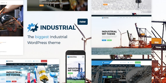 Industrial - Factory Business WordPress Theme v1.4.9