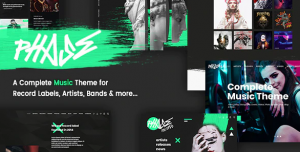 Phase v1.4 - A Complete Music WordPress Theme for Record Labels and Artists
