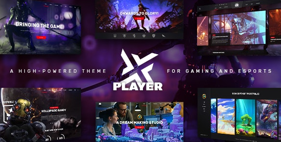 PlayerX v1.8 - A High-powered Theme for Gaming and eSports