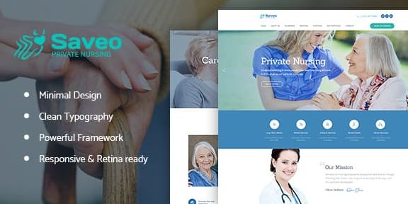 Saveo v1.1.4 | In-home Care & Private Nursing Agency WordPress Theme