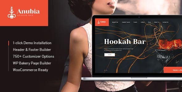 Anubia Free Download Smoking and Hookah Bar WordPress Theme Free Download