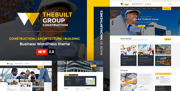 TheBuilt - Construction and Architecture WordPress theme Nulled