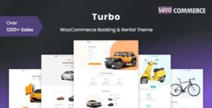 Turbo - WooCommerce Rental & Booking Theme Nulled