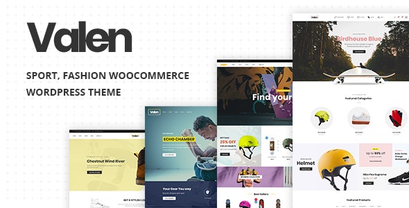 Valen - Sport, Fashion WooCommerce WordPress Theme Nulled