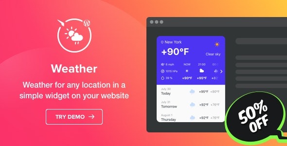 Weather Forecast Nulled WordPress Weather Plugin Free Download