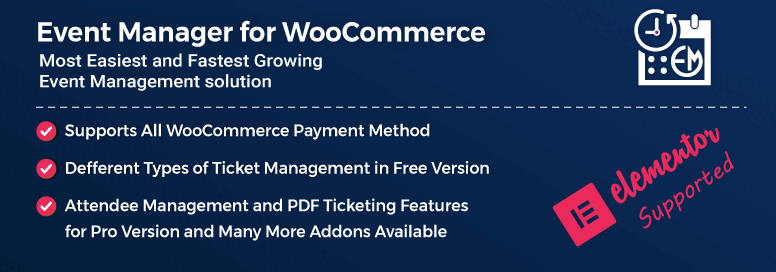 WooCommerce Event Manager Pro