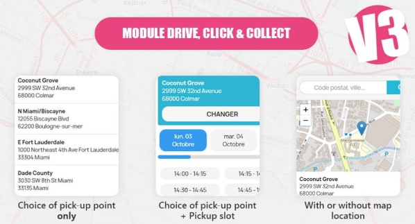 Drive and Click & Collect -Pick up in-store Prestashop