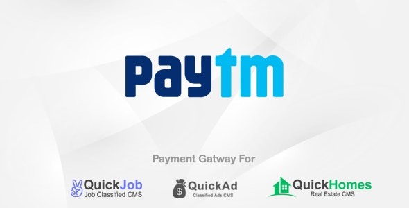 Paytm Payment Plugin For QuickCMS Nulled Free Download