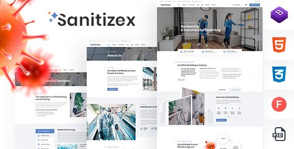 Sanitizex Nulled Sanitizing Services WordPress Theme Free Download