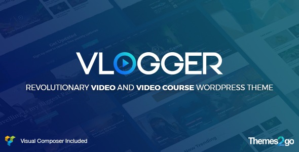 Vlogger Nulled Professional Video & Tutorials WordPress Theme Free Download