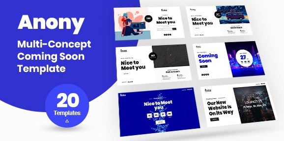 Anony v1.0 – Coming Soon HTML5 Template