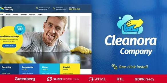 Cleanora - Cleaning Services Theme