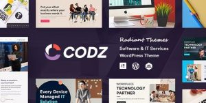Codz v1.0.4 - Software & IT Services WordPress Theme