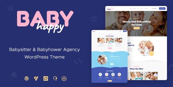 Happy Baby v1.2.2 | Nanny & Babysitting Services WordPress Theme