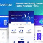 Hostinza v2.6.0 - Isometric Domain & Whmcs Web Hosting WordPress Theme