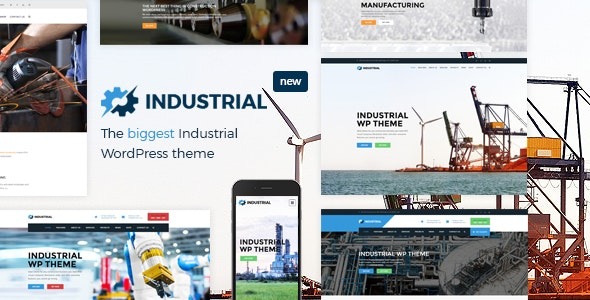Industrial Nulled factory business WordPress theme Free Download