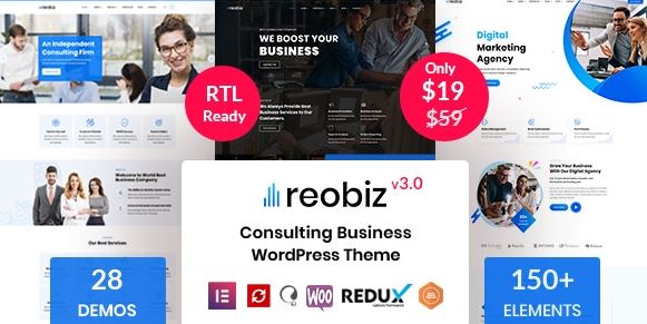 Reobiz v3.5 - Consulting Business WordPress Theme