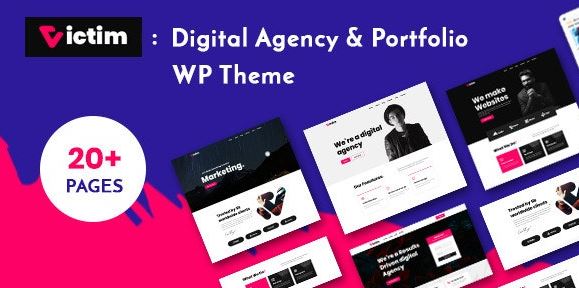 Victim - Digital Agency & Portfolio WordPress Theme