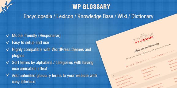 WP Glossary v2.3 - Encyclopedia, Lexicon, Knowledge Base