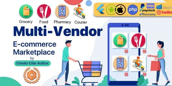 GoMarket | Food, Grocery, Pharmacy & Courier Delivery App | Multi-Vendor Marketplace Nulled
