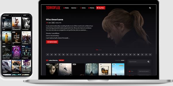 Toroflix WordPress Theme – Movies and TV Series with DBMovies Importer
