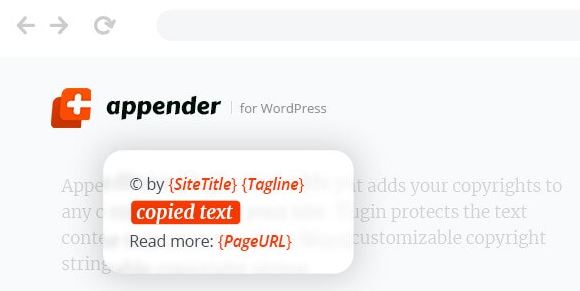 Appender - Copycat Content Protection for WordPress