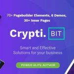 CryptiBIT - Technology, Cryptocurrency, ICO, IEO Landing Page WordPress Theme