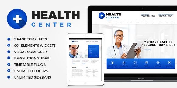 Health Center - Medical WordPress Theme