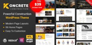 Koncrete - Construction Building WordPress Theme