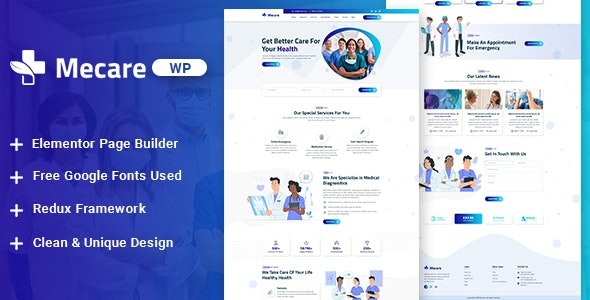 Mecare Nulled Hospital and Health WordPress Theme Free Download