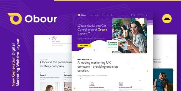 Obour | Digital Marketing Agency WordPress Theme