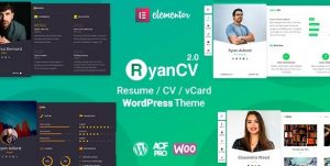 RyanCV - CV/Resume WordPress Theme