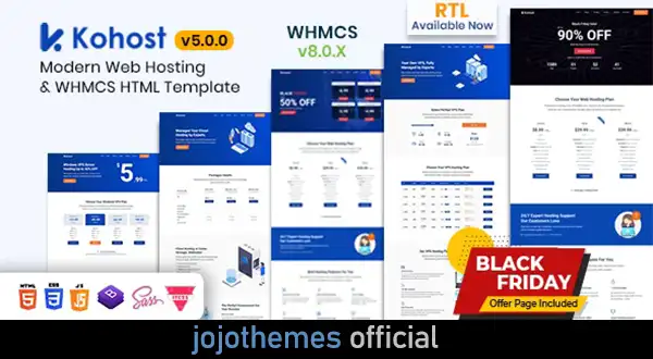 Kohost - Modern Web Hosting & WHMCS Template