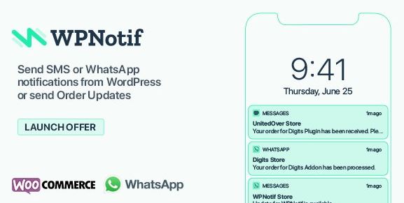 WPNotif: WordPress SMS & WhatsApp Notifications