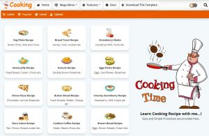 Cooking - Recipe & Food Blogger Templates