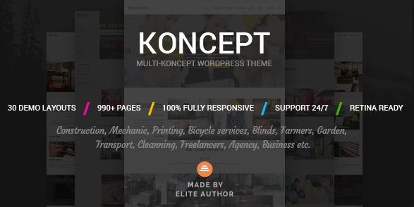 Koncept - Responsive Multi-Concept WordPress Theme