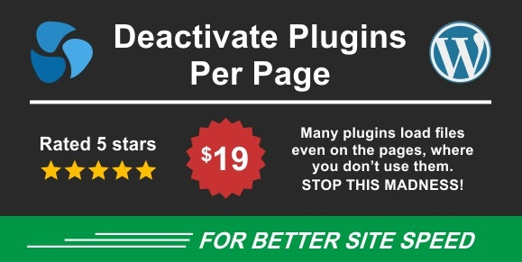 Deactivate Plugins Per Page - Improve WordPress Performance