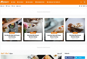 Foodify Elegant Food & Restaurant Blogger Template