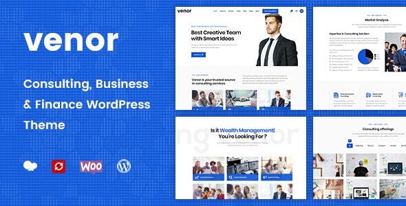 Venor - Business Consulting WordPress Theme Nulled