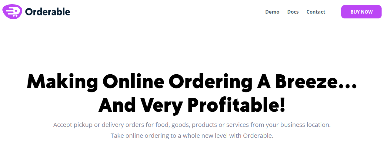 Orderable Pro - Food Ordering System for WordPress
