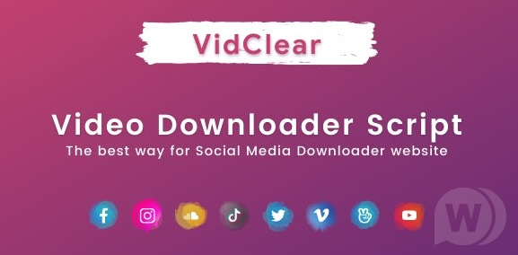 VidClear - Video Download Script