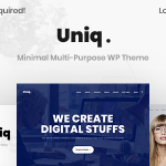 Uniq - Minimal Creative WordPress Theme