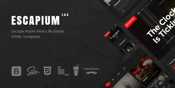 Escapium – Escape Room Games HTML Premiums Template