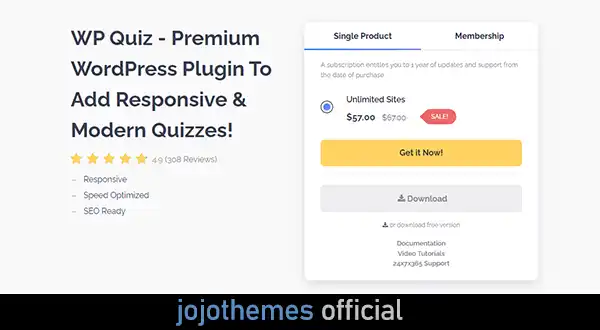 WP Quiz - Premium WordPress Plugin To Add Responsive & Modern Quizzes!