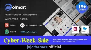 Wolmart - Multi-Vendor Marketplace WooCommerce Theme Nulled
