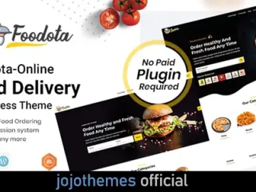 Foodota - Online Food Delivery WordPress Theme