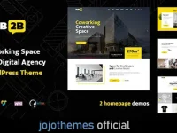 Hub2B - Coworking Space and Digital Agency WordPress Theme